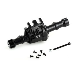 LCX Racing 1/10th RC Crawler Car CNC Machined Rear Axle Housing w/Diff Cover PVD Coating for Traxxas TRX4, Upgrades Parts Accessories