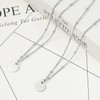 Loprome - 16 cadenas de acero inoxidable con abalorio satélites,