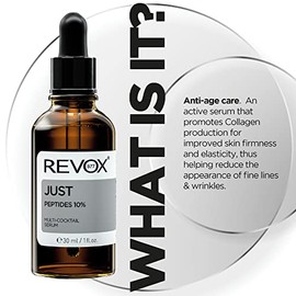 REVOX B77 - Just Peptides, 30 ml, Sérum Péptidos Facial, Multi-Cocktail, Reafirmante y Antiedad, Reduce Arrugas y Líneas de Expresión, Mejora Elastici
