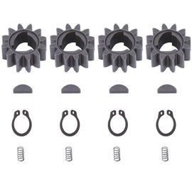 4 Pack 42661-VE2-800 Gears + 42672-VE2-800 Keys Springs & Clips for Honda HRM215 HRB215 HRS216 Lawn Mower, 12 Teeth Drive Gear Kit Lawn Mower Parts Fits HRB216K4 HRB216K5 Models