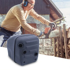 Adefol Chainsaw Exhaust Muffler and Gasket 8pcs Kit for Husqvarna 357 359 357XP with Muffler Bolt, Spark Plug, Decompression Valve, Fuel Filter, Fuel Line Replacement Parts for 503917601 Accessories