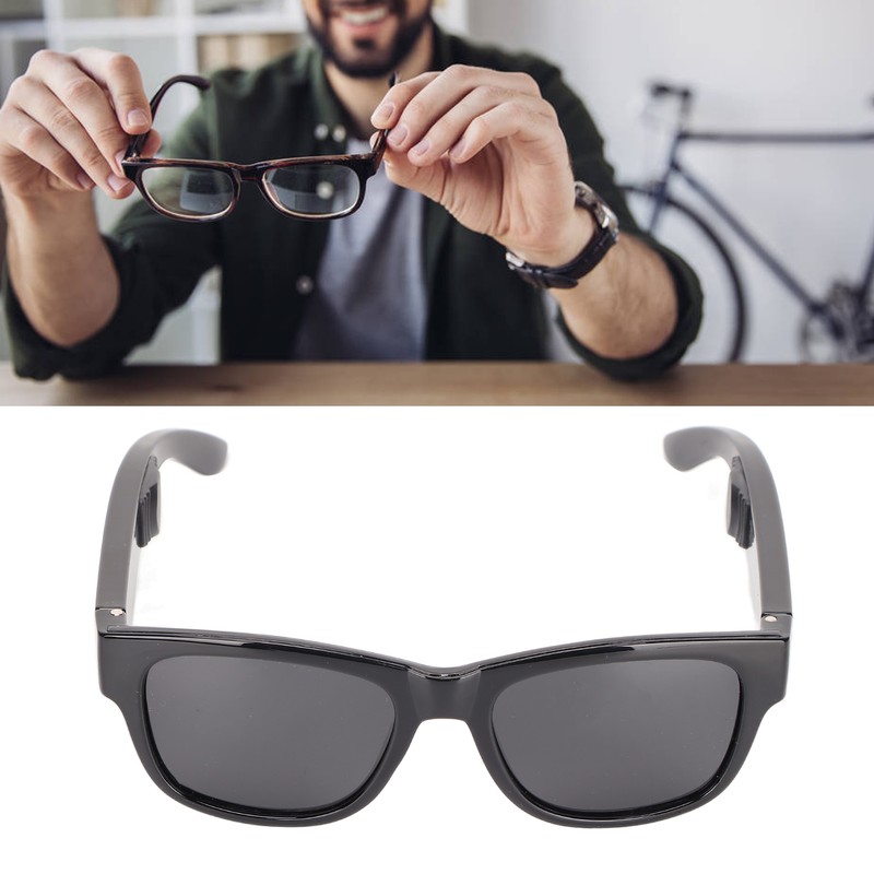Smart Sunglasses Multifunctional Wireless Bluetooth Sunglasses for PC Laptop ComputerDark
