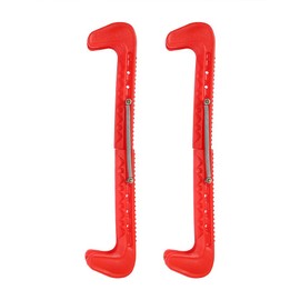 Top Notch Hard Skate Guards, Colorful Scented Designs Supergard Ice Skating Deluxe Figure Blade Covers Equipment with Adjustable Buckle Can Be Trimmed To Fit Versatile Protectors(Red)
