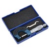 Micrometer 0‑25mm Scale Outside Diameter Carbon Steel Spiral Locking Measuring