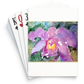 CafePress Orchid! Beautiful Flower Art! Standard Size Playing Cards