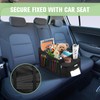 FUNNy elf Passenger Seat Organizer, Collapsible Car Storage with Partitions