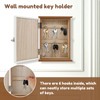 Wooden Key Box Wall Mount Wooden Key Holder Decorative Wall