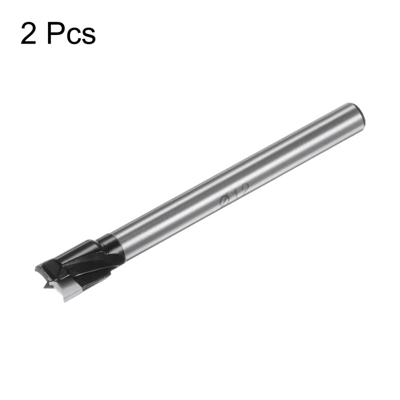 sourcing map 2pcs Forstner Drill Bit 12mm (15/32") K30/C1 Tungsten
