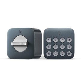 Anona Holo Wi-Fi Smart Lock with Keypad, Keyless Entry Deadbolt Door Lock with App Remote Control, Auto-Lock & Anomaly Detection - Color: Gray Lock with Keypad