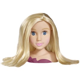 Steffi Love Girls Hairdressing Head with Hair Styling Accessories, 10 Pieces, 9 cm, from 5 Years, Blonde