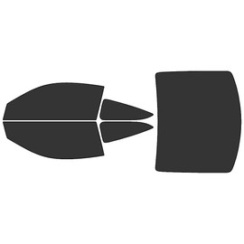 Rvinyl Window Tint Kit Compatible with Honda Accord 2008-2012 Coupe - Black 20% - Single Ply No Bubble Film - Do it Yourself Vehicle Complete Precut Kit