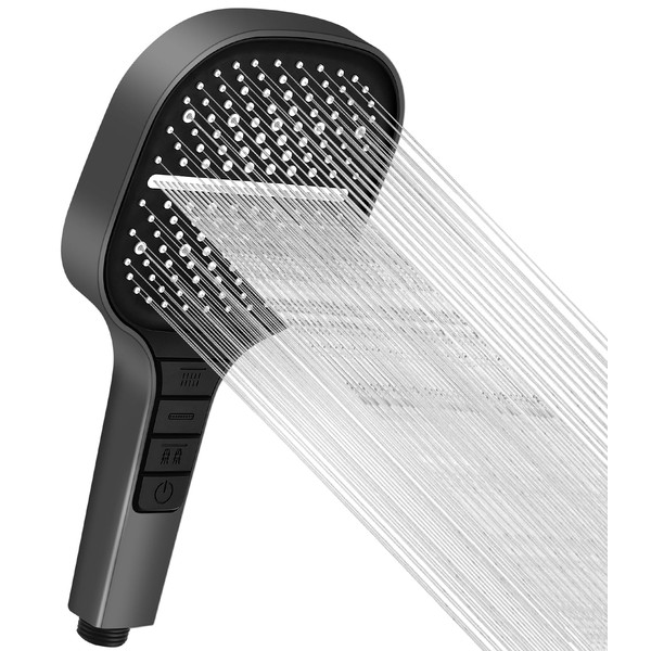 Water-Saving Shower Head with Stop Button, Shower Head Rain Shower