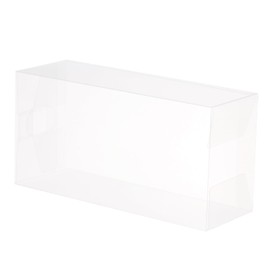 MECCANIXITY Plastic Retail Boxes 3.9"x2.7"x7.9" (100x70x200mm) Gift Box with Protecting Film for Candy, Cookies, Christmas, Wedding, Party Wrapping Clear Pack of 30