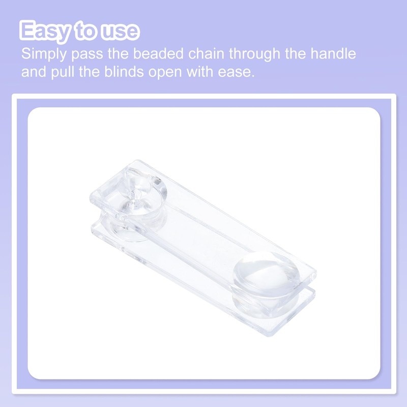 uxcell 5Pcs Blind Cord Weight, 80mm Curtain Blinds Handles Plastic