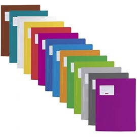 Brunnen 102015000 | 14 Schnellhefter FACT!pp (A4, aus transluzentem PP, mit Namensschild, mit Einstecktasche innen) (14 Farben | Komplettset)