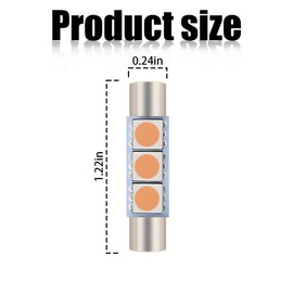 Mandark 10PCS 31mm Car Roof LED Reading Light Bulb, 12V 3SMD 5050 Chips Super Bright Automobile Sun Visor Makeup Lights, Waterproof Vehicle Interior Lighting Accessories, Universal Fit (Pink)