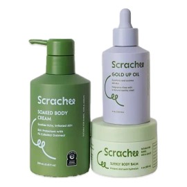 Bundle Scrachee 1crema Soaked,1 Aceite Gold Up, 1 Balm.                                                                                               