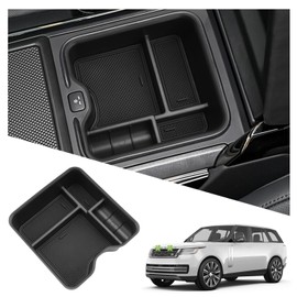 Ranger Rover Center Console Organizer for 2023-2025 Land Rover Ranger Rover Accessories Middle Console Organizer Compatible with 2023 2024 2025 Land Rover Ranger Rover Sport/Evoque(With Refrigerator)