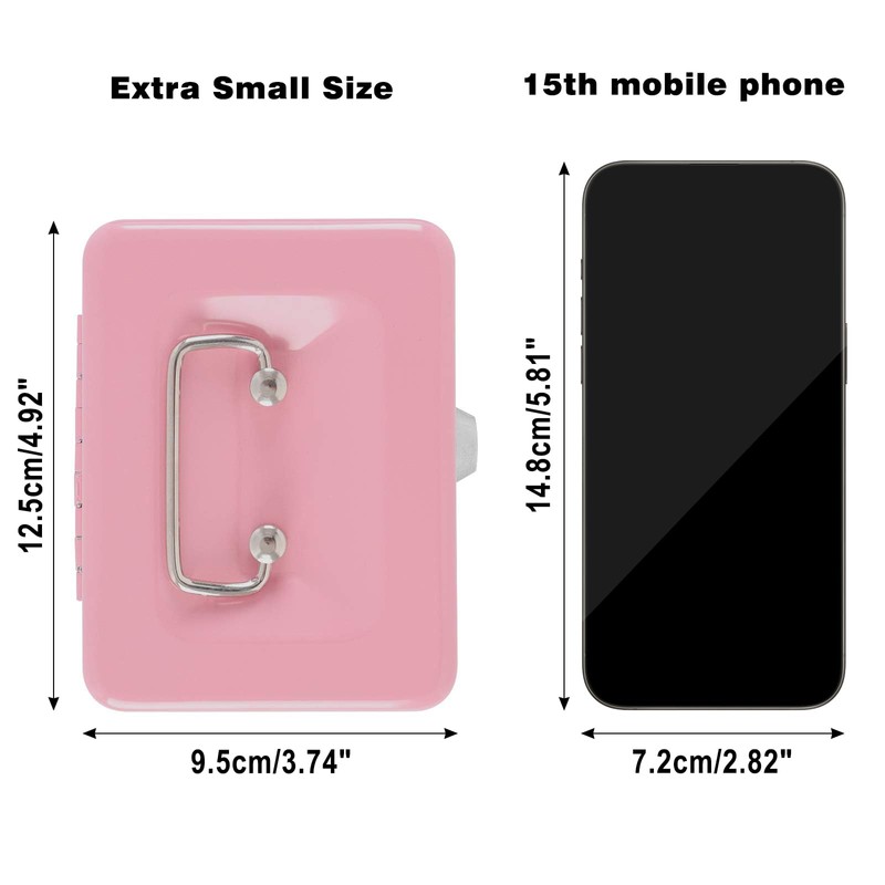 xydled Locking Steel Mini Cash Box with Removable Coin Tray