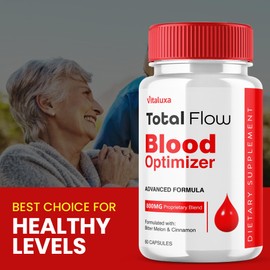 (5 Pack) Total Flow Blood Balance, TotalFlow Blood Support Capsules Supplement Advanced Formula All Natural Optimizer Maximum Strength Daily Health Wellness, TotalFlo Premium Blend Pills (300 Ct)