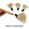 Hedume 2 Pack BBQ Basting Mop with 6 Extra Replacement
