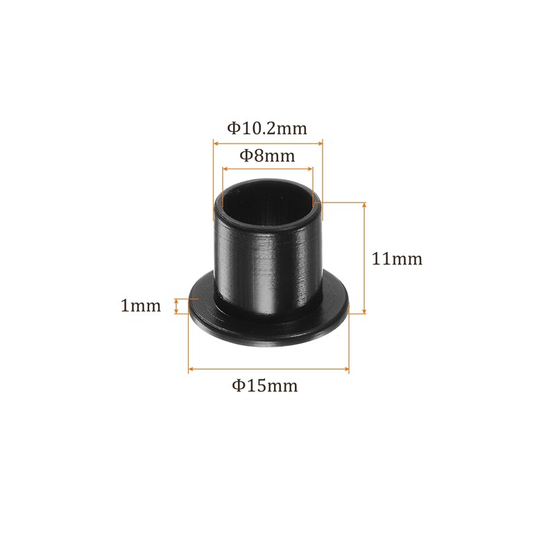 Kozelo 4 Pcs Nylon Flange Bushings [8.2mm Bore x 10mm