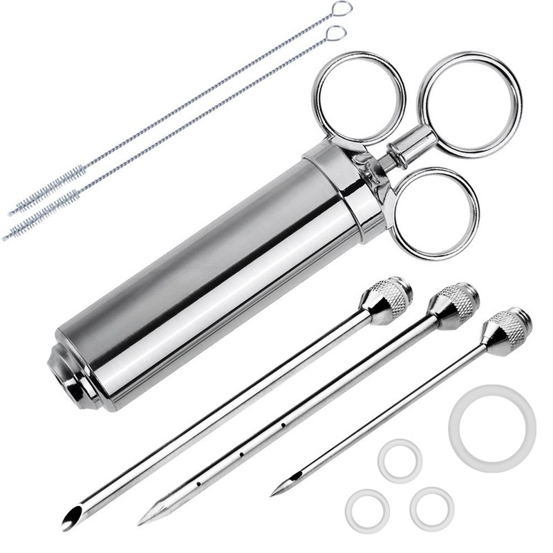 Meat Marinade Injector 304 Stainless Steel 3 Needles Sauce Seasoning