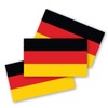 3x5 German Flag Sticker 3-Pack Made with Durable Waterproof Material
