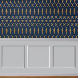 COUKIU Pre-Cut 3 Set Peel and Stick Wall Molding Trim Kit, 20" x20" Premade Wainscoting Panels, Self Adhesive Moulding Panel for Interior Walls Picture Frame