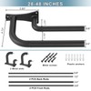 Yun Nephele Double Curtain Rods 28-48 Inch, Wrap Around, Room