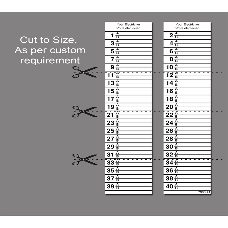 Littversions 32 Circuits 2 Pack Vinyl Circuit Breaker Panel Directory