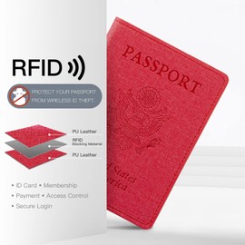 Passport Holder,Travel Essentials for women,Travel Gifts(Gold Rose)