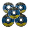 Kimball Midwest KIM-KUT 4-1/2" x 3/32" x 7/8" Metal Cut-Off Wheel 3-IN-1 Cut Grind Finish 5 Pack