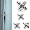 4 Pairs of Magnetic Tiebacks, Curtain Magnetic Closure, Curtain Accessories,