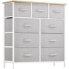 YITAHOME 9 Drawer Dresser, Fabric Storage Tower, Tall Organizer Unit