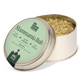 BBQ KING - Mamma Mia Rub Confezione da 70 Gr, Dry Rub Bbq Ideale per Barbecue e Grill, Set Spezie Cucina 100% Made in Italy, Miscela di Spezie a Base di Erbe, Nato per il Maiale, Ottimo sul Pollo