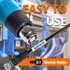 Label KINGDOM HSe-211 Heat Shrink Label Replacement for Brother P-Touch