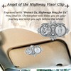 2 PCS St Christopher Medal Visor Clip, Our Lady of