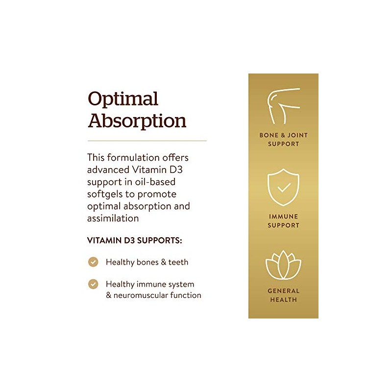 Solgar VIT. D3 25 UG/(1000iu) 100 Softgel