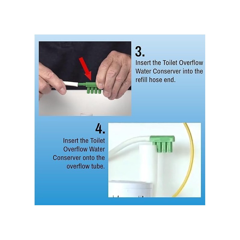 OVERFLOW WATER CONSERVER WITH 3 IN A PACK