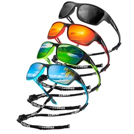 KALIYADI Mens Sunglasses Polarized Sunglasses-for-Men: Sports Sun Glasses with UV400 Protection for Driving Cycling Fishing