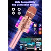 BONAOK Karaoke Microphone Bluetooth, 4 in 1 Wireless Karaoke Microphones,
