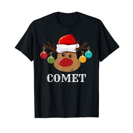 Santa Reindeer Comet Xmas Group Costume T-Shirt