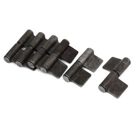 uxcell Cupboard Cabinet Door 3-inch Metal 360 Degree Welding Flag Hinge Gray 6pcs