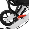 PIAOCAIYIN Lightweight Folding Transport Wheelchair, 100kg/220.46lbs Load Capacity Mobility Aid