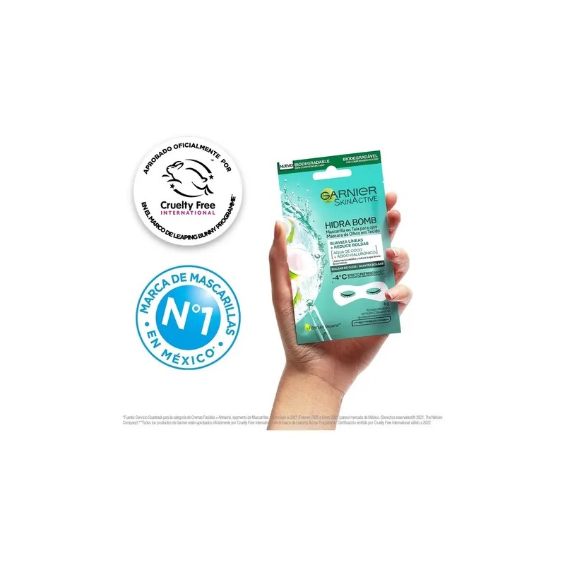 Mascarilla Para Ojos Garnier Hydra Bomb Ácido Hialurónico 6g