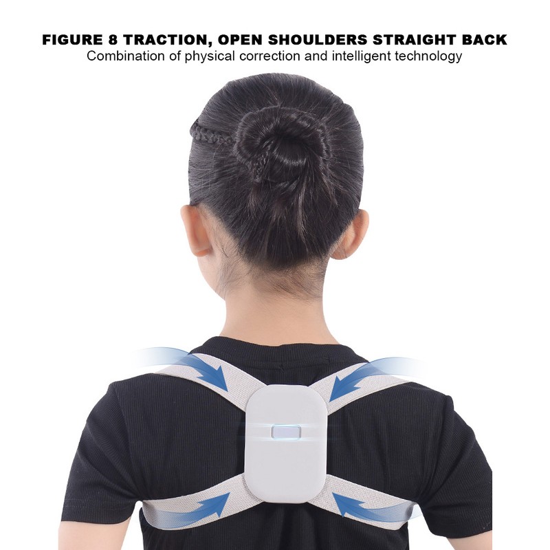 Intelligent Posture Corrector Adjustable Shoulder Back Straightener Support Upper Back