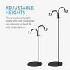 Navaris Shepherds Hooks for Outdoor - Hanging Bird Feeder Plant