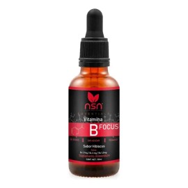 Vitaminas B NSN en Gotas Sabor Hibisco Complejo B6 B2 B12 Vegano 50ml