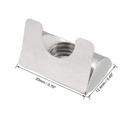 uxcell Roll in Spring M8 T Nuts,3030/4040 Series Universal with Spring Sheet for 8mm Slot Aluminum Profile, Pack of 15